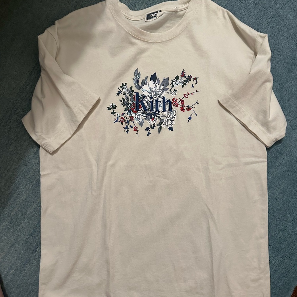 Kith Floral Graphic Tee - Cream
